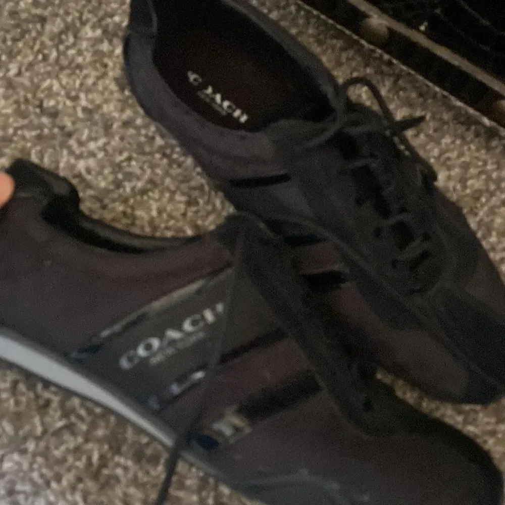 Coach Signature Logo Shoes Black Size 6